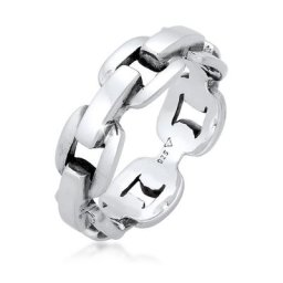 KUZZOI - KUZZOI Bague Chaîne pour homme d'aspect robuste en argent sterling 925 1 unité