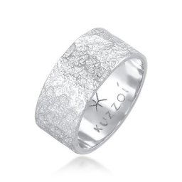 KUZZOI - KUZZOI Bague Structure organique des bracelets pour hommes en argent sterling 925 1 unité