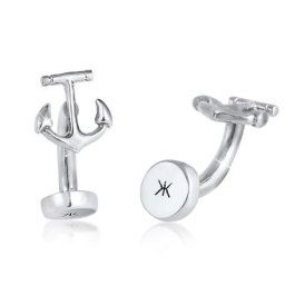 KUZZOI - KUZZOI Boutons de Manchette Anker Symbol Maritim Edel 925 Silber bouchon bouteille 1 unité