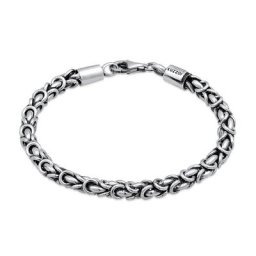 KUZZOI - KUZZOI Bracelet Maillons hommes de base Massif en argent sterling 925 1 unité