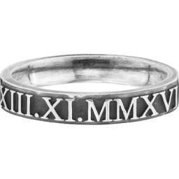 caï - Bague pour hommes 925 Argent noir 1 unité