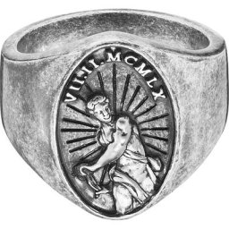 caï - Bague pour hommes 925 Argent noir 1 unité