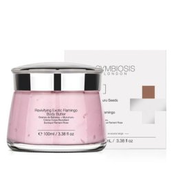 symbiosis - [Graines de Babassu + Murumuru]Crème Corps Revivifiant Exotique Flamant Rose Main&100 ml