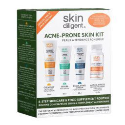 skin diligent - Coffret Acne-Prone Skin In&Out: Skincare Complément Alimentaire 1 unité