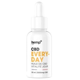 hemp + SPORT - CBD EVERY DAY 3000mg (10%) HUILE DE VITALITE JOUR 30 ml