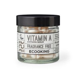 ecooking - Vitamin A Serum in capsules Sérum pour le visage en capsules, à base de Vitamine A. Sans Parfum. 60 un