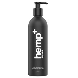 hemp + SPORT - HUILE RELAXANTE AU CBD POUR LE SPORT 150 ml