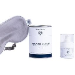 benublanc - Regard de soie : rituel intégral masqueen gris et sérum soyeux Soin contour des yeux masque ensoie 1 unité