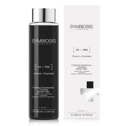 symbiosis - [Charbon actif + Propanediol]- Eau Micellaire&Correctrice d'Imperfections Nettoyants Tonifiants 200 ml