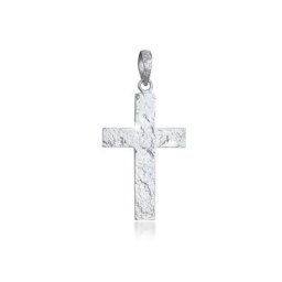 KUZZOI - KUZZOI Pendentif symbole de la croix des hommes en argent sterling 927 1 unité