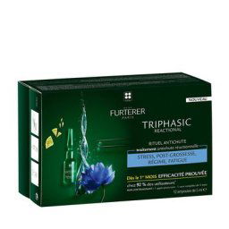 Furterer - René Furterer Triphasic Traitement antichute réactionnelle- 12 amp x 5 mL Soin sans rincage 12 un