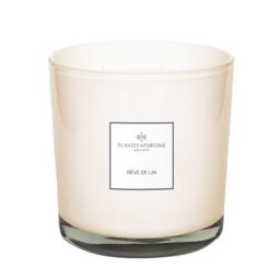 Plantes et Parfums - Rêve de Lin Grande Bougie Végétale Parfumée 1.1 l