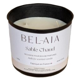 BELAIA - Recharge Bougie 200h Sable Chaud 500 g