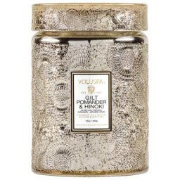 voluspa - Gilt Pomander&Hinoki Holiday Large Jar Candle BOUGIE 40 g