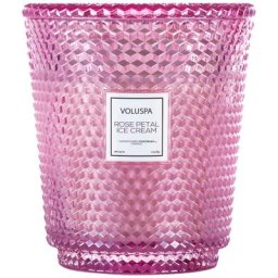 voluspa - Rose Petal Ice Cream 5 Wick Hearth Candl e BOUGIE 51 g