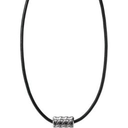 caï - Chaînette 925 Argent, Cuir collier 1 unité