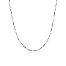 KUZZOI - KUZZOI Collier Chaîne de Figaro Basic Trend Massif Oxidée Homme - (925/10 collier 1 unité