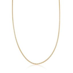 KUZZOI - KUZZOI Collier Hommes de base massif moderne en argent sterling 925 collier 1 unité