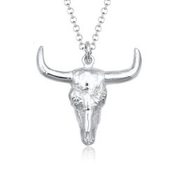 KUZZOI - KUZZOI Collier Paulo Fanello - Corne Taureau Hommes (925/1000) Argent collier 1 unité