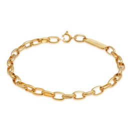KUZZOI - KUZZOI Bracelet Chaîne maille forçat ovale solide de base en 925/1000 argent mass 1 unité