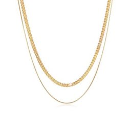 KUZZOI - KUZZOI Collier Les hommes fixent la tendance de base des blogueurs Panzerkette collier 1 unité