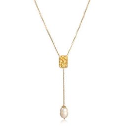 Elli PREMIUM - Elli PREMIUM Collier Collar en Y para damas Colgante Barroco orgánico intemporal collier 1 unité