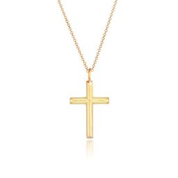 KUZZOI - KUZZOI Collier pour hommes en 925/1000 argent massif oxydé, plaqué or Bijoux 1 unité