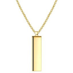 Männerglanz - Collier en argent Argent sterling Agate Or jaune collier 1 unité
