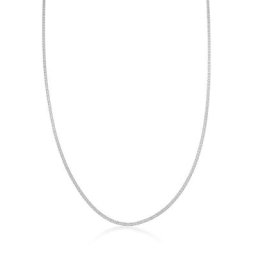 KUZZOI - KUZZOI Collier Hommes de base massif moderne en argent sterling 925 collier 1 unité