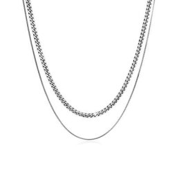 KUZZOI - KUZZOI Collier Les hommes fixent la tendance de base des blogueurs Panzerkette collier 1 unité