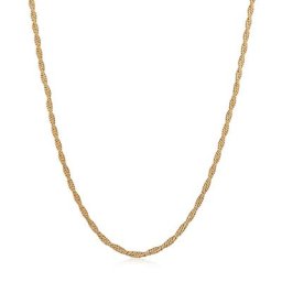 KUZZOI - KUZZOI Collier Hommes Cordon Basique Torsadé en Argent Sterling 925 collier 1 unité