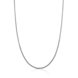 KUZZOI - KUZZOI Collier Hommes de base massif moderne en argent sterling 925 collier 1 unité