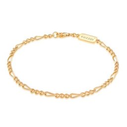 KUZZOI - KUZZOI Bracelet Hommes Massive Basique Cool en argent sterling 925 1 unité