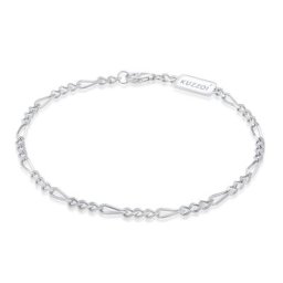 KUZZOI - KUZZOI Bracelet Hommes Massive Basique Cool en argent sterling 925 1 unité