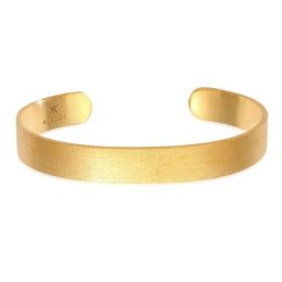 KUZZOI - KUZZOI Bracelet homme ouvert Matt Wide Basic en 925/1000 argent massif 1 unité