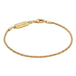 KUZZOI - KUZZOI Bracelet Collier pour homme avec cordon torsadé Basic Elegant oxydé en arg 1 unité