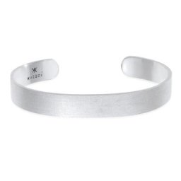 KUZZOI - KUZZOI Bracelet homme ouvert Matt Wide Basic en 925/1000 argent massif 1 unité