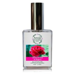 anuja aromatics - Champ de Roses Bulgarie Eau Parfum Bio aux Essences 100 % Naturelles 50 ml