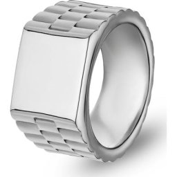 FAVS - Bague pour hommes Acier inoxydable argent 1 unité
