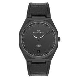 Rhodenwald&Söhne - Montre à quartz Cooledge en Noir Cuir véritable/silicone 1 unité