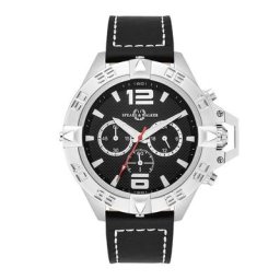 Spears&Walker - Montre à quartz Varus II en Argent Cuir véritable Noir 1 unité