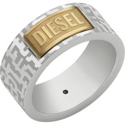 Diesel - Bague pour hommes Acier inoxydable bicolore 1 unité