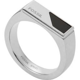 Fossil - Bague pour hommes Acier inoxydable argent 1 unité