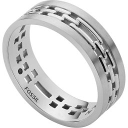 Fossil - Bague pour hommes Acier inoxydable argent 1 unité