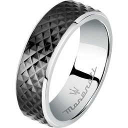 Maserati - Bague pour hommes Acier inoxydable noir 1 unité