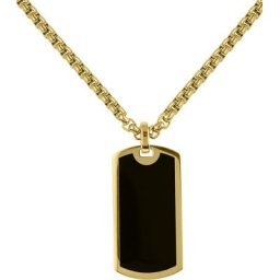 Jacques Lemans - Chaînette Acier inoxydable, Gemme collier 1 unité