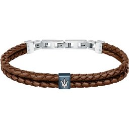 Maserati - Bracelet Acier inoxydable, Cuir, recyclé 1 unité