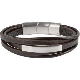 Jacques Lemans - Bracelet Cuir, Acier inoxydable 1 unité