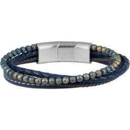 Jacques Lemans - Bracelet Cuir, Acier inoxydable 1 unité