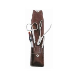 ERBE - Étui Country, 4pièces, marron Kit de soins pour les ongles 1 unité